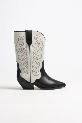 Stiefel Duerto in Schwarz/Chalk