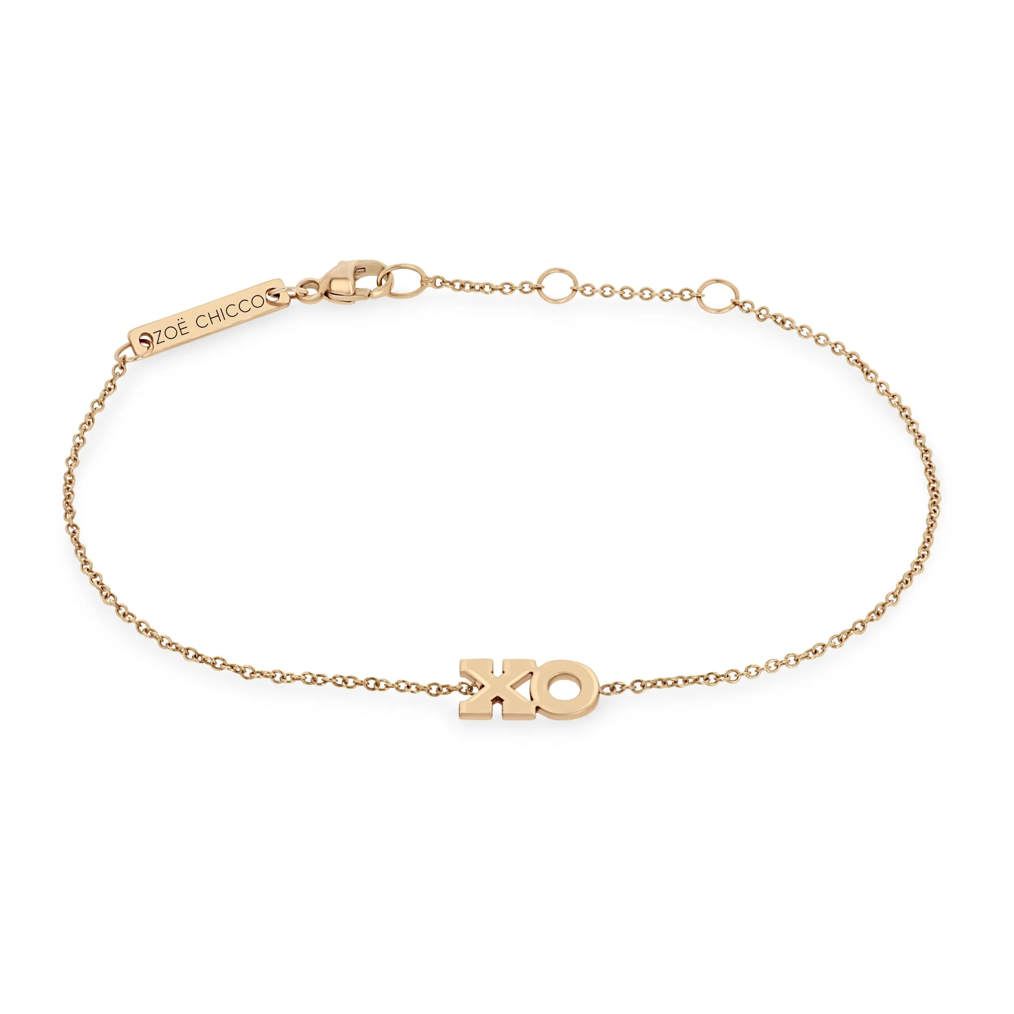 14k Gold XO Bracelet