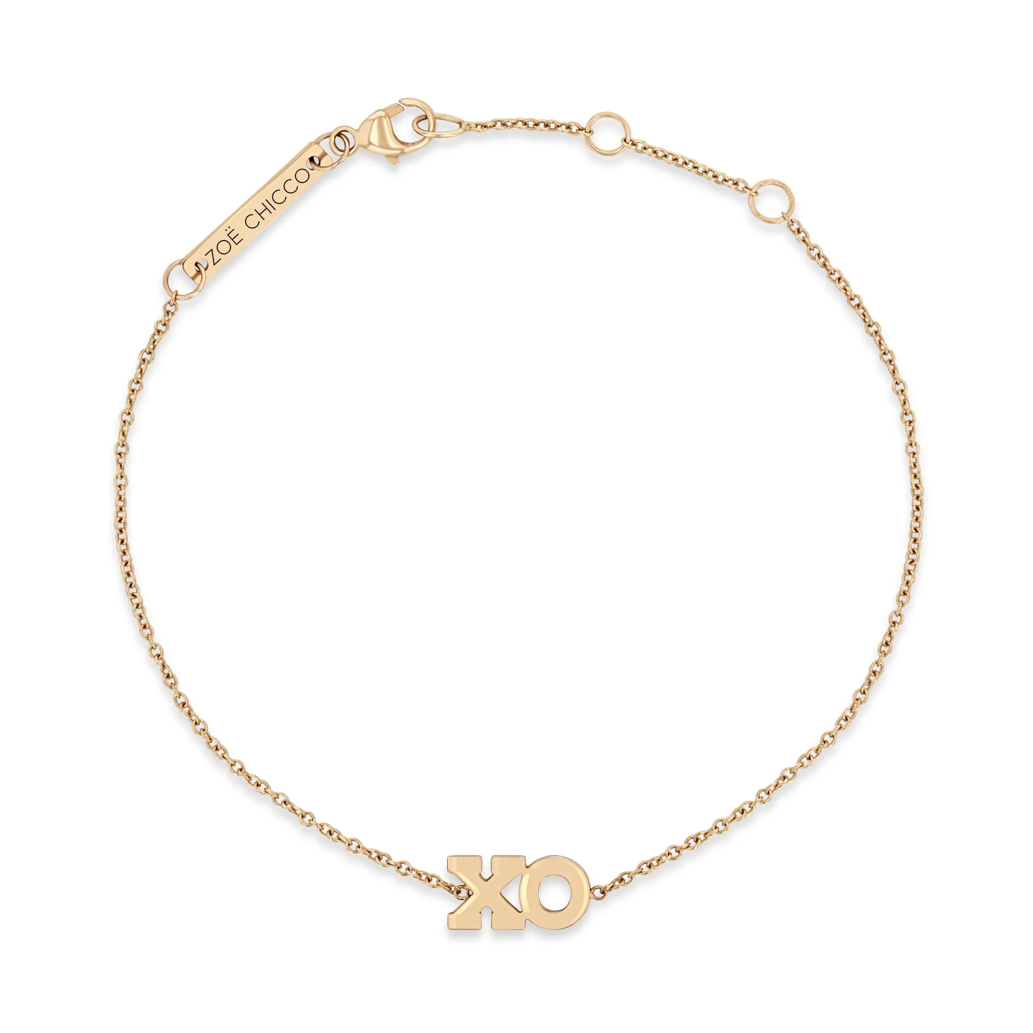 14k Gold XO Bracelet