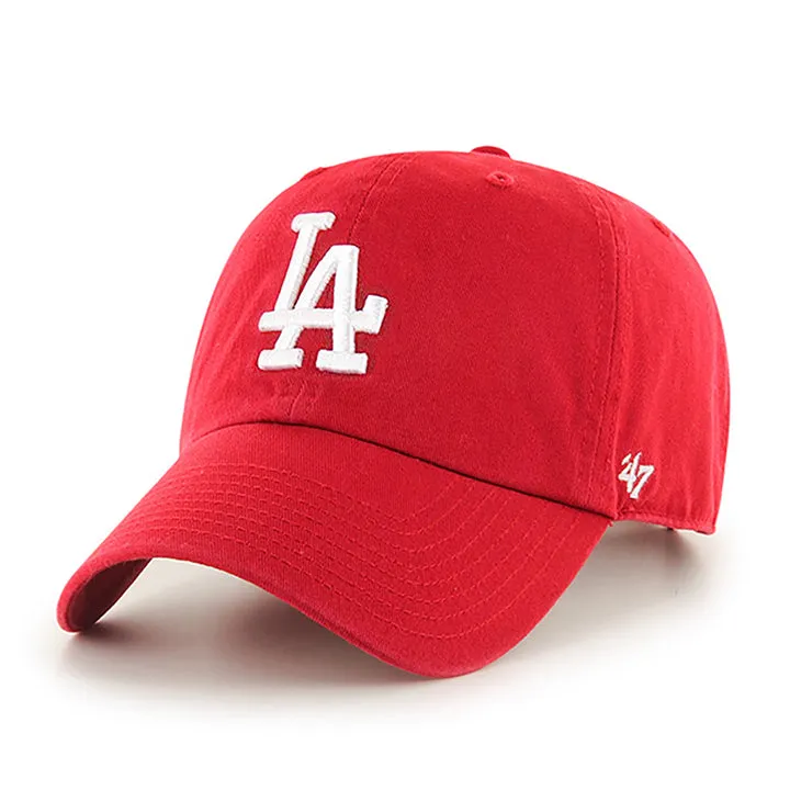 47 MLB Los Angeles Dodgers Brand Clean Up Adjustable Strapback Cap