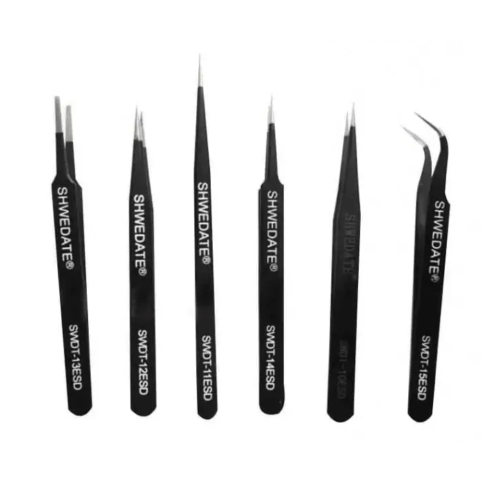 6 Kinds Stainless Steel SWDT Tweezers for iPhone Repair Tool