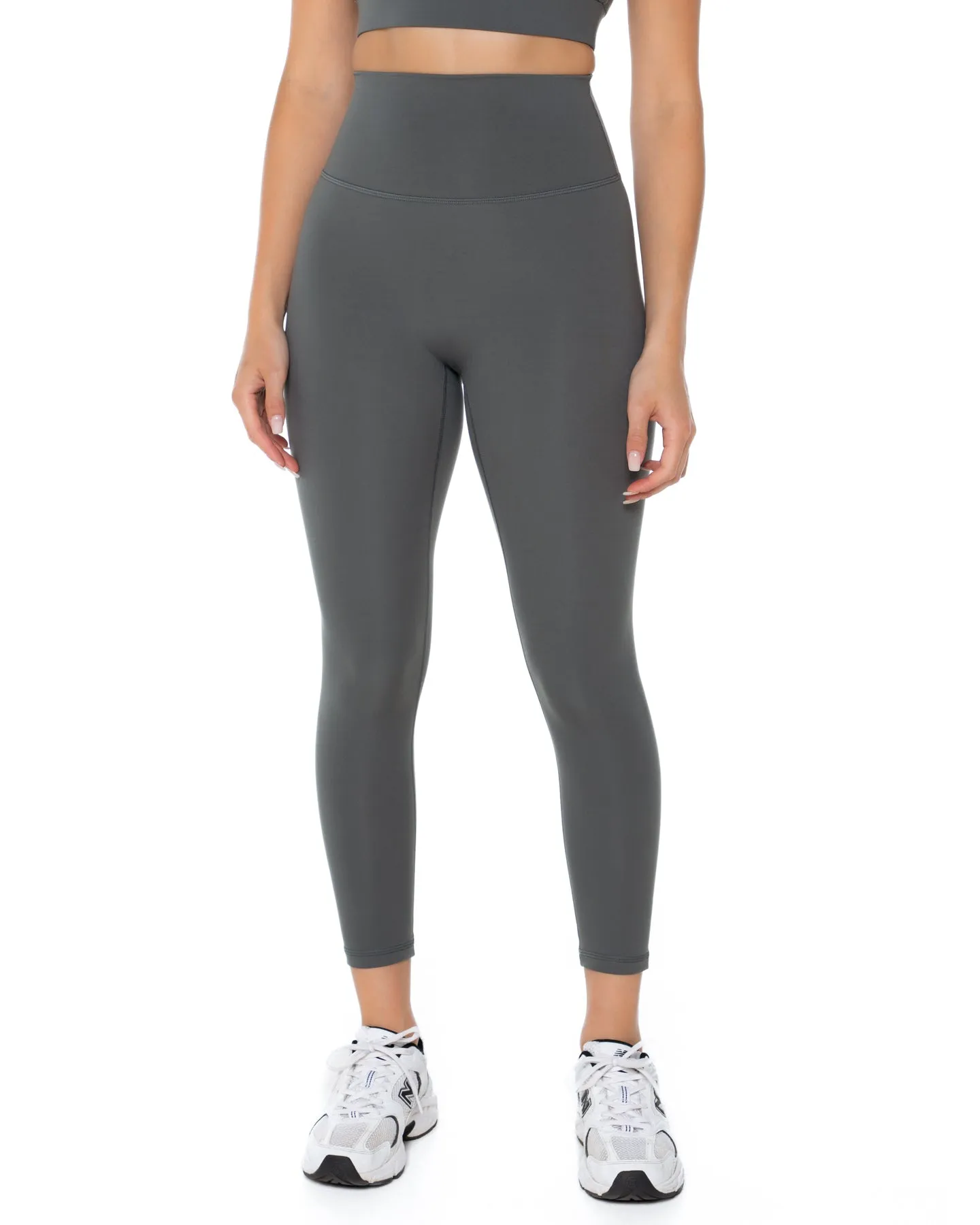 7/8 Aura Scrunch Leggings - Cloud Grey