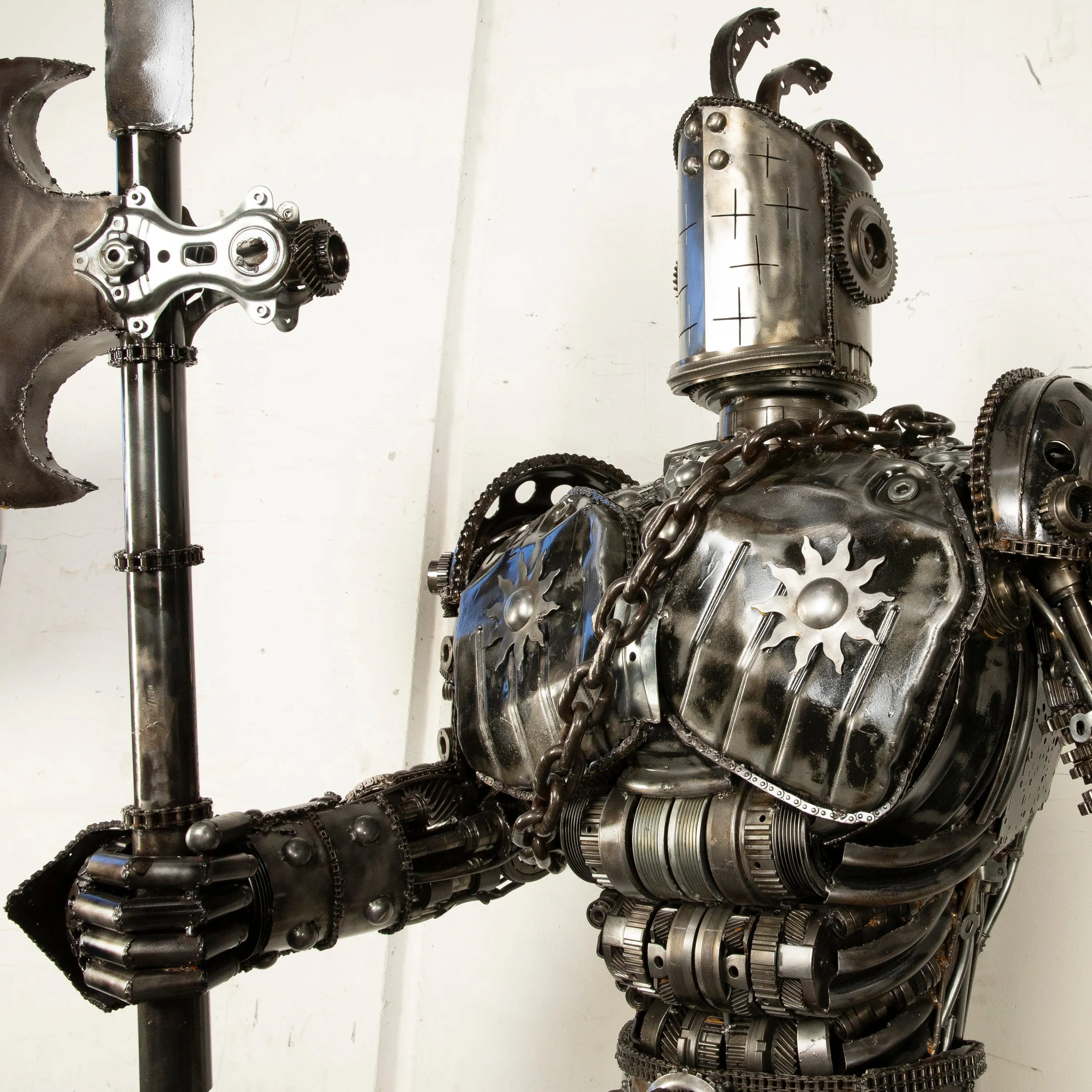 79 Knight Inspired Recycled Metal Art Sculpture