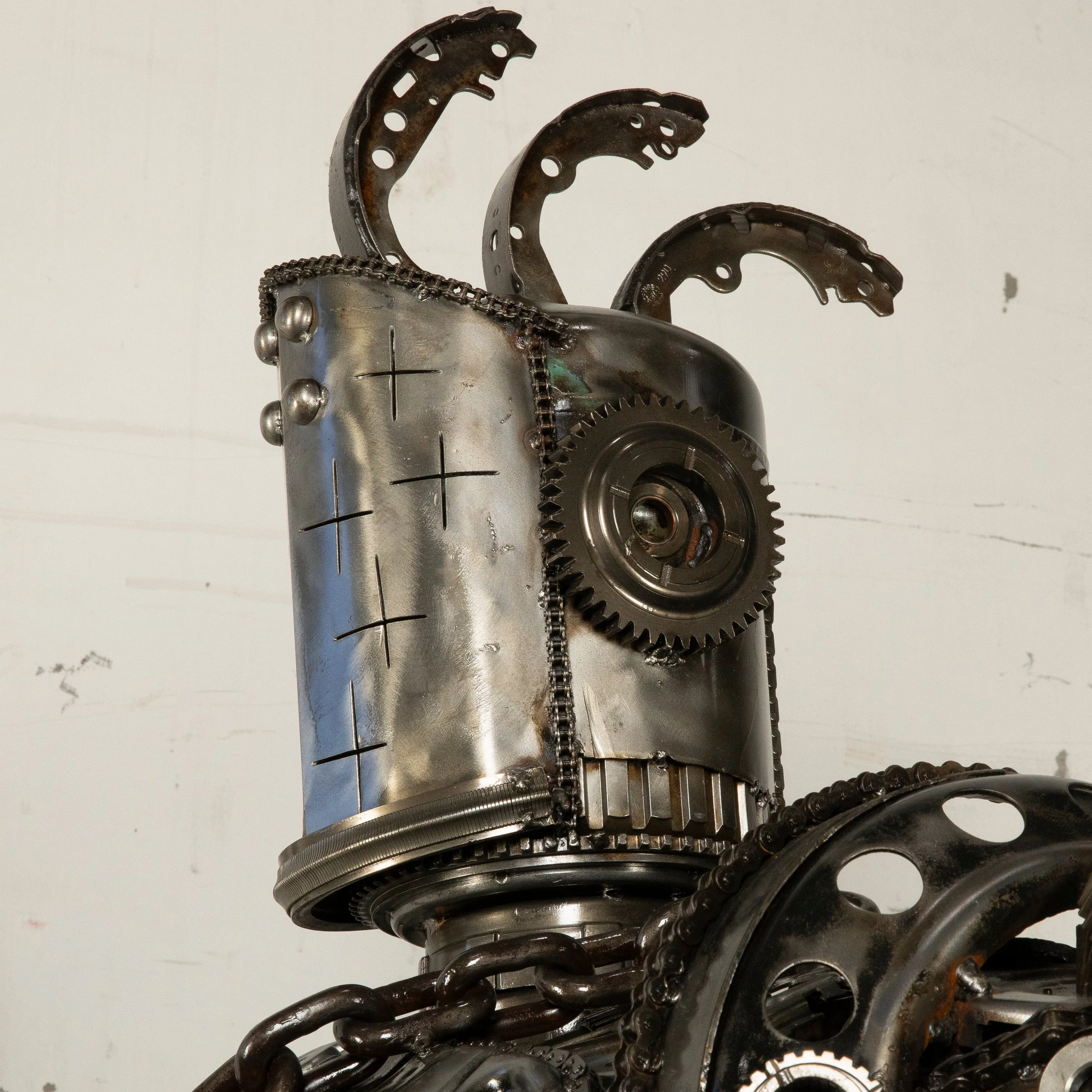 79 Knight Inspired Recycled Metal Art Sculpture