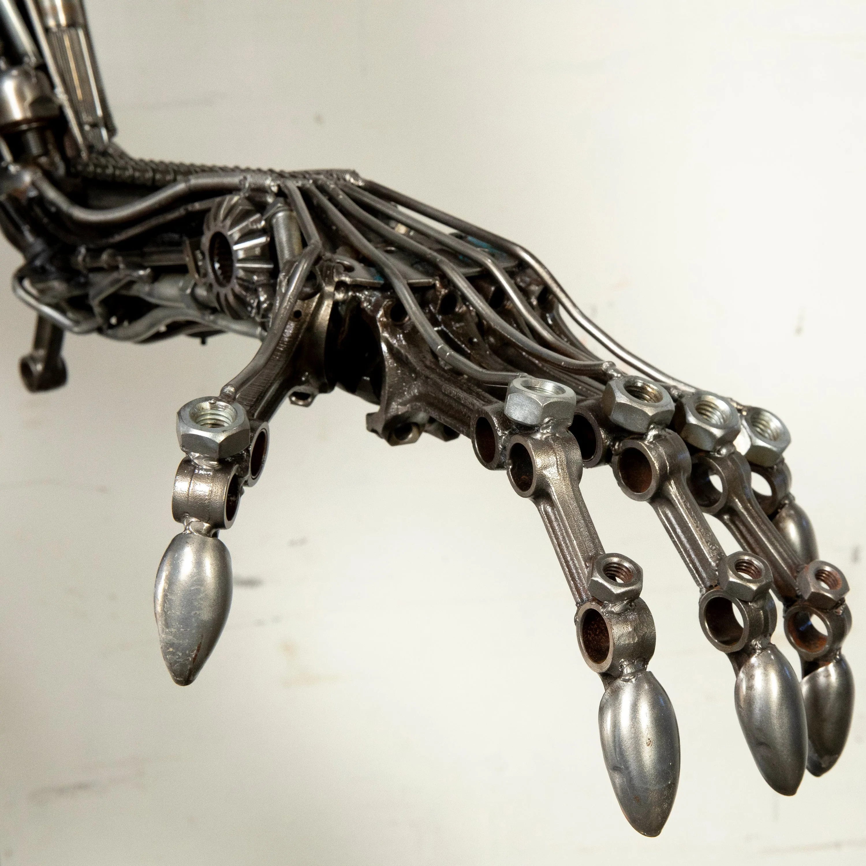 91 Alien Inspired Recycled Metal Art Sculpture