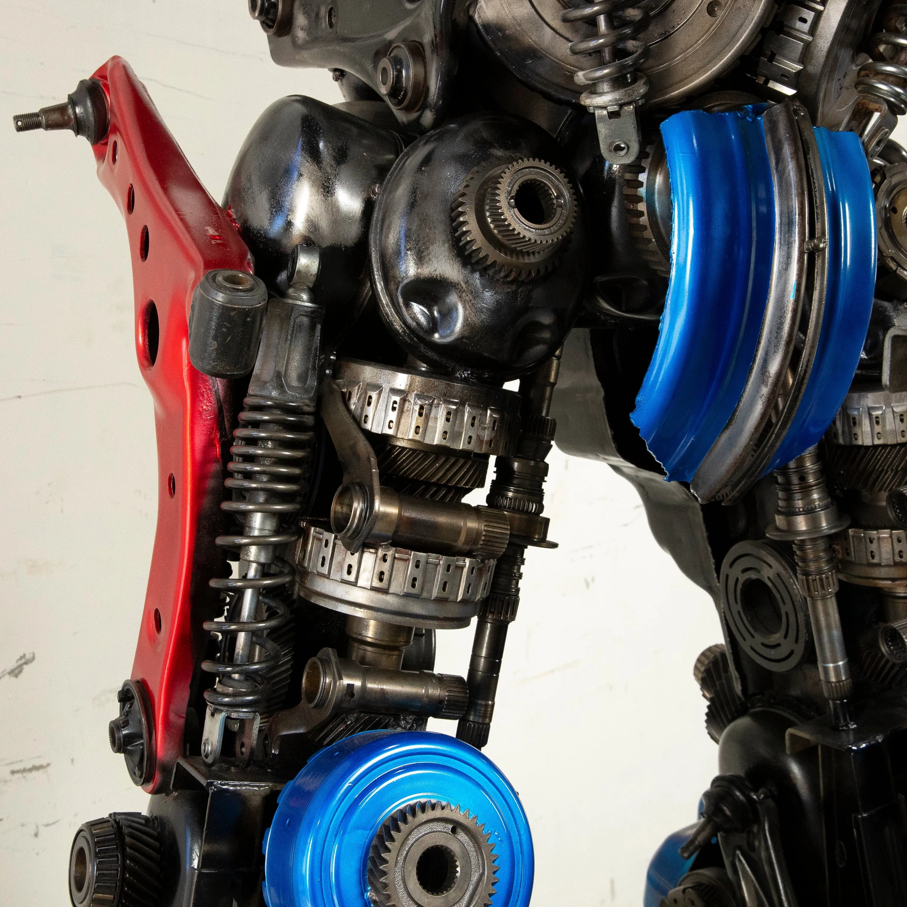 91 Optimus Prime Inspired Recycled Metal Art Sculpture