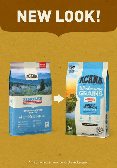 ACANA Singles   Wholesome Grains Limited Ingredient Diet Duck & Pumpkin Recipe Dry Dog Food