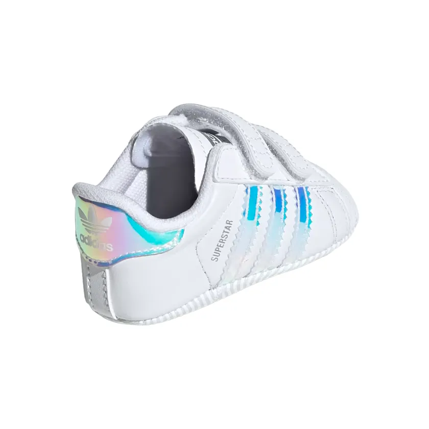 Adidas Original cradle sneakers for girls Superstar Crib BD8000 iridescent white