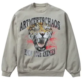 ArtMeetsChaos Beast Of Prey Crewneck (Sage) AMC083C