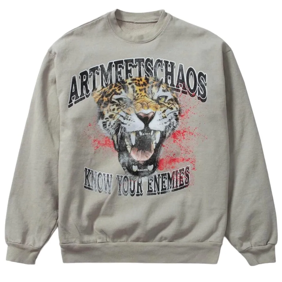 ArtMeetsChaos Beast Of Prey Crewneck (Sage) AMC083C