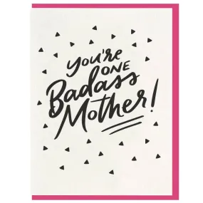 Badass Mother Greeting Card