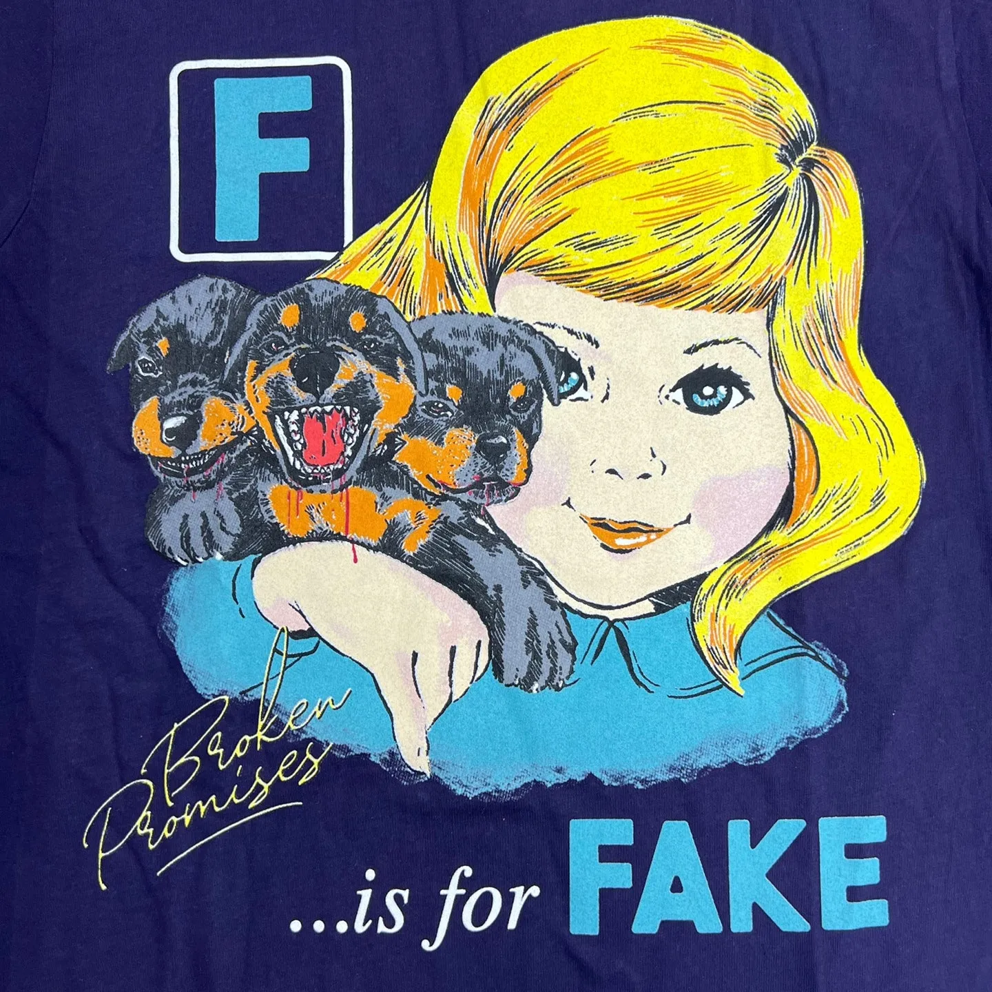 BROKEN PROMISES F is for Fake Graphic T-Shirt