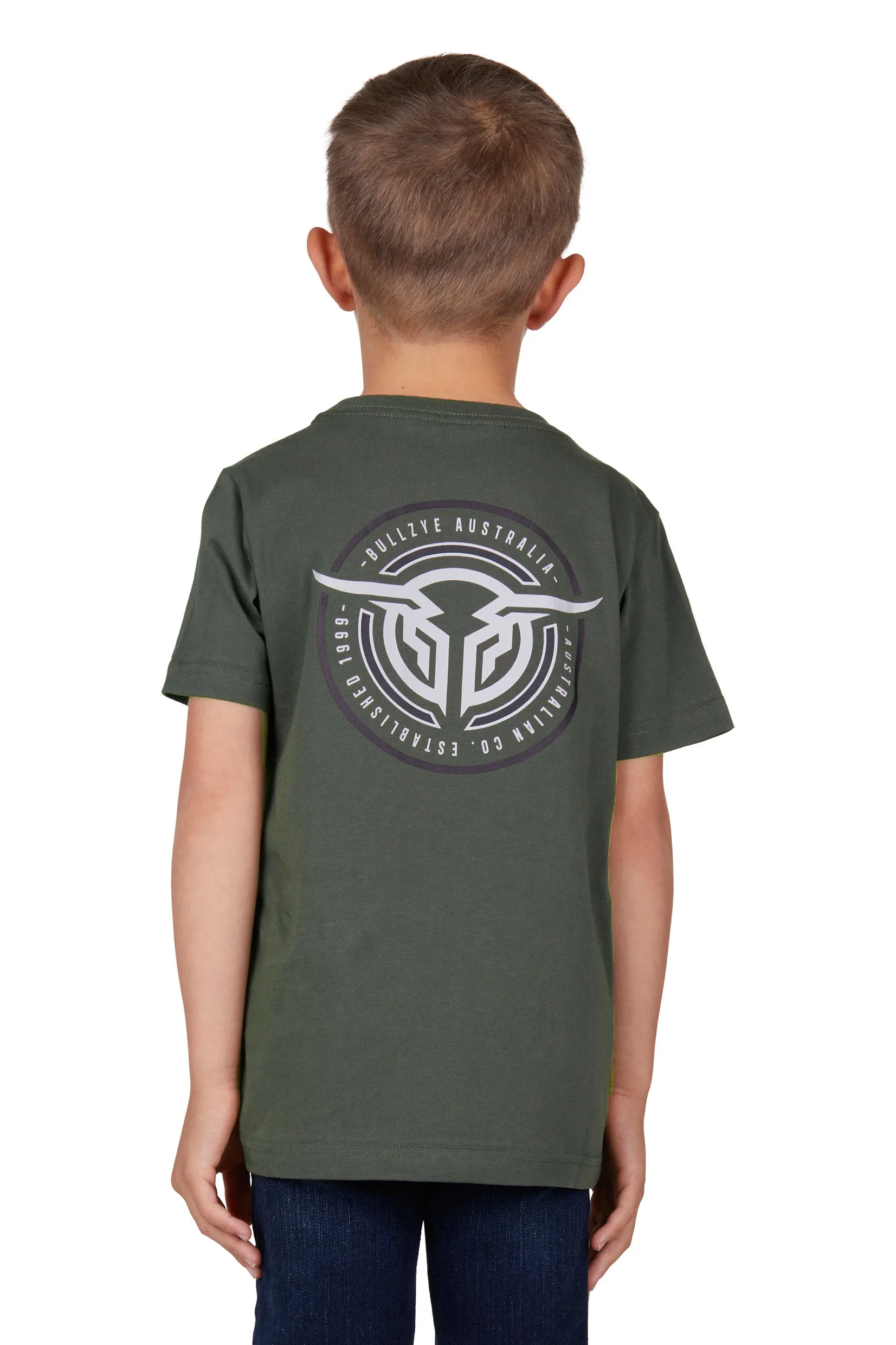 Bullzye Boys Joshua S/S Tee - Green - B3S3503296