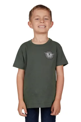 Bullzye Boys Joshua S/S Tee - Green - B3S3503296