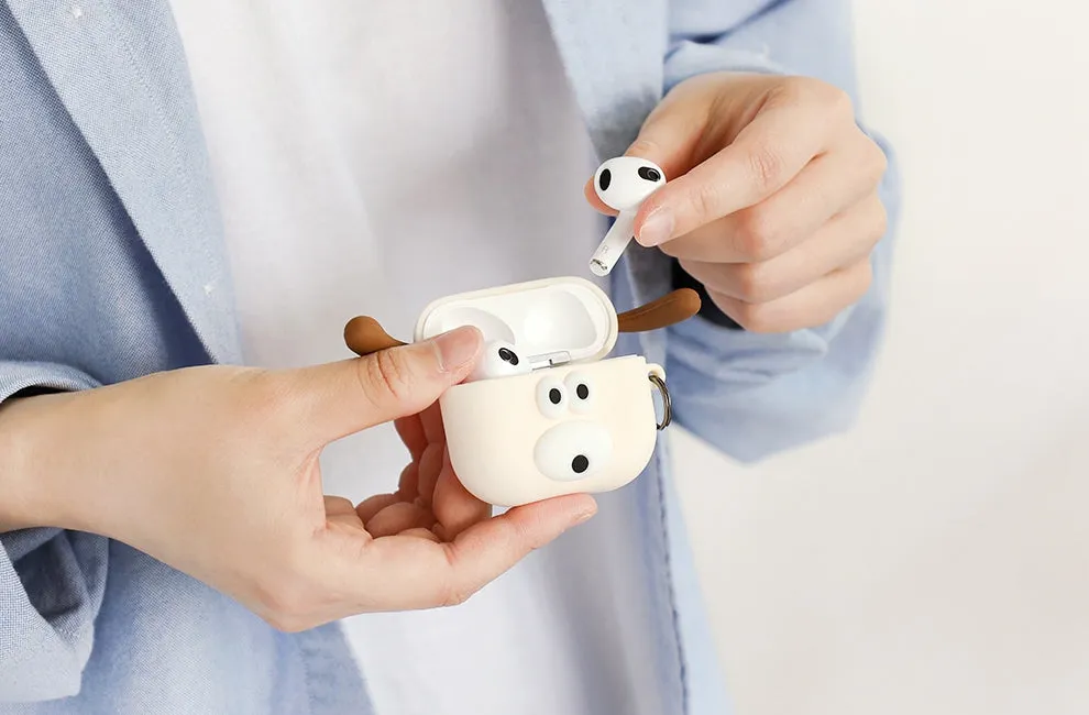 Bunny Puppy Characters Airpods3 Cases Accessory Silicone Protect Apple Gadget Cute Accessories