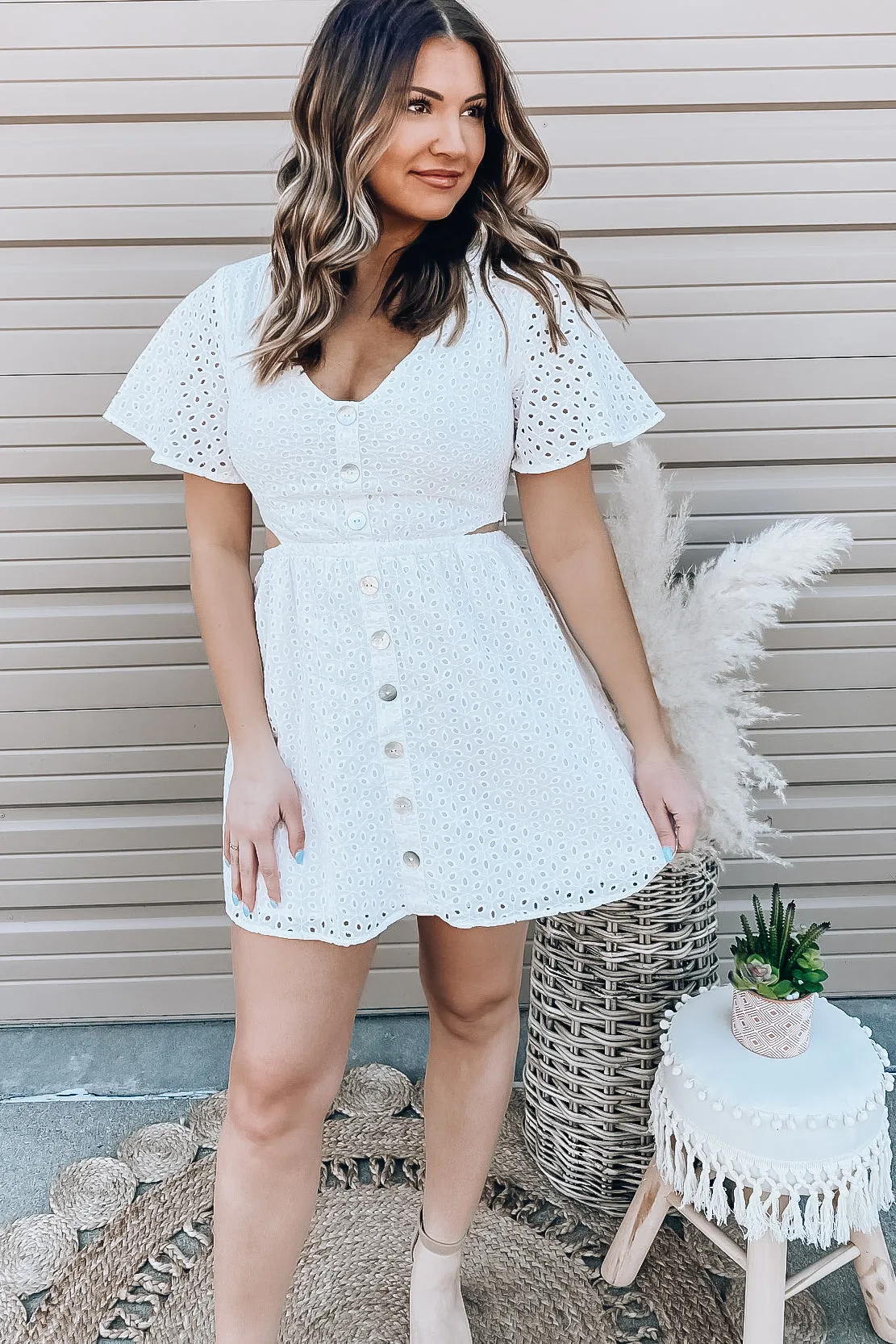 Cabo Eyelet Dress