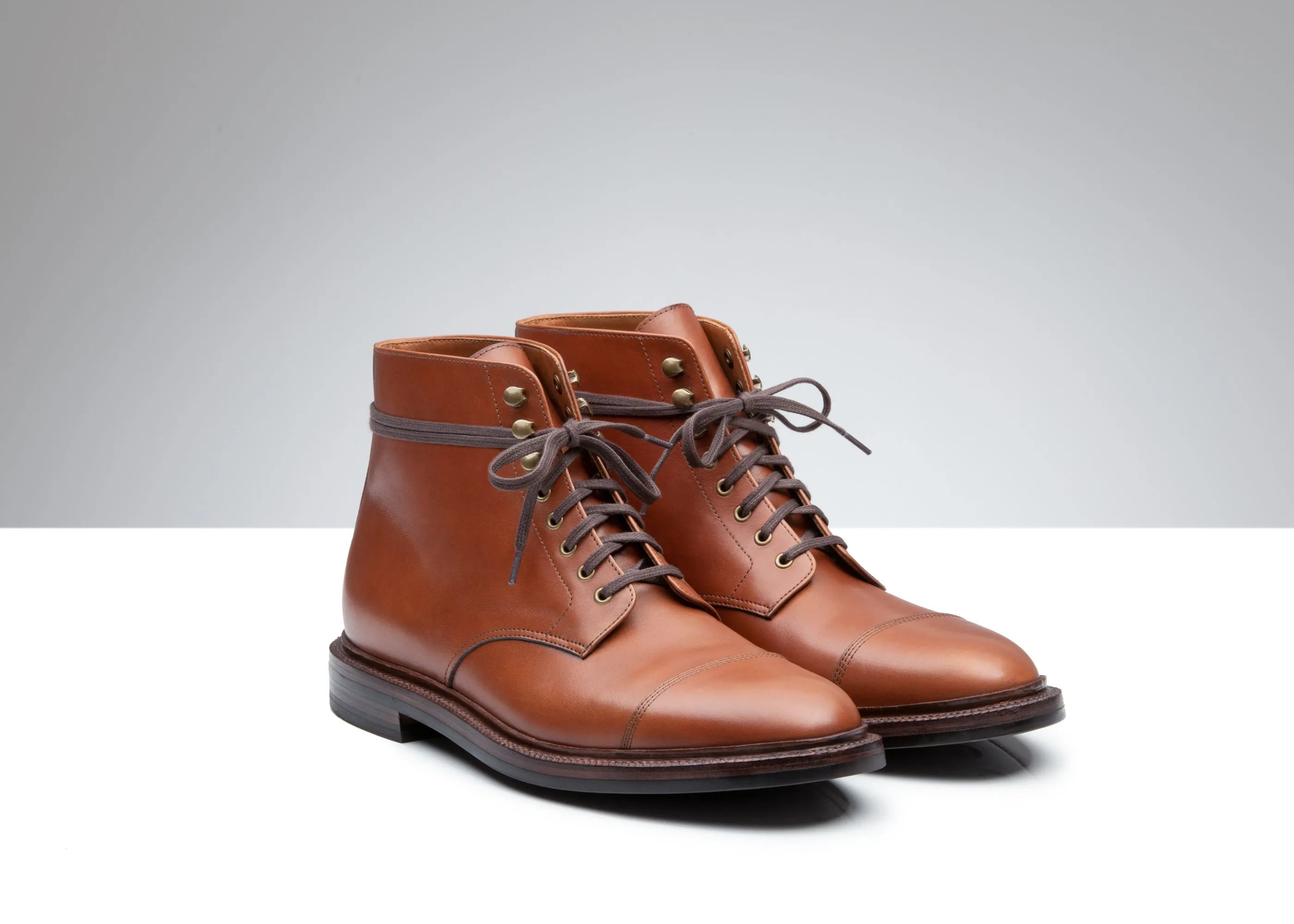 Cap Toe Boot British Tan Calf