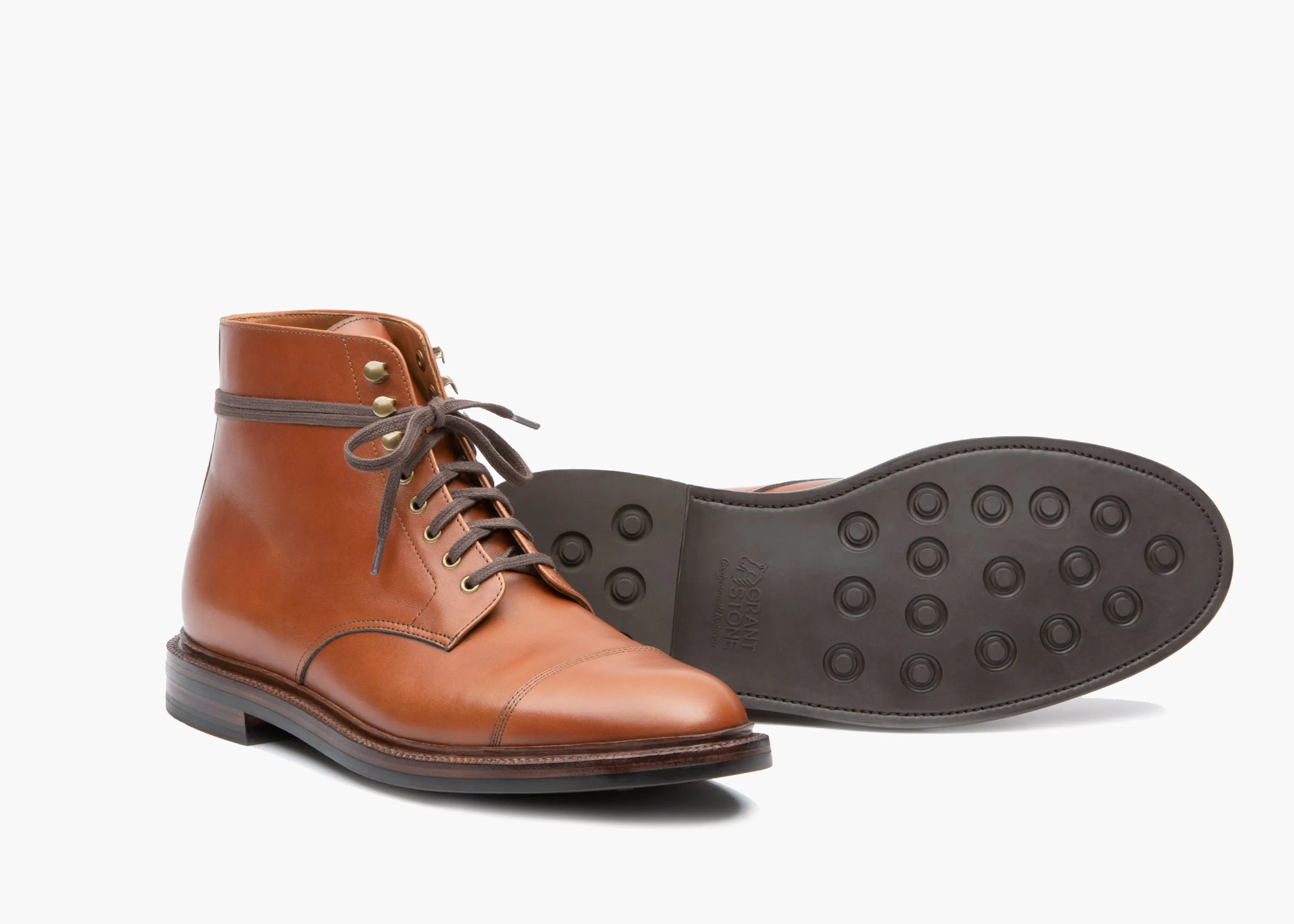 Cap Toe Boot British Tan Calf