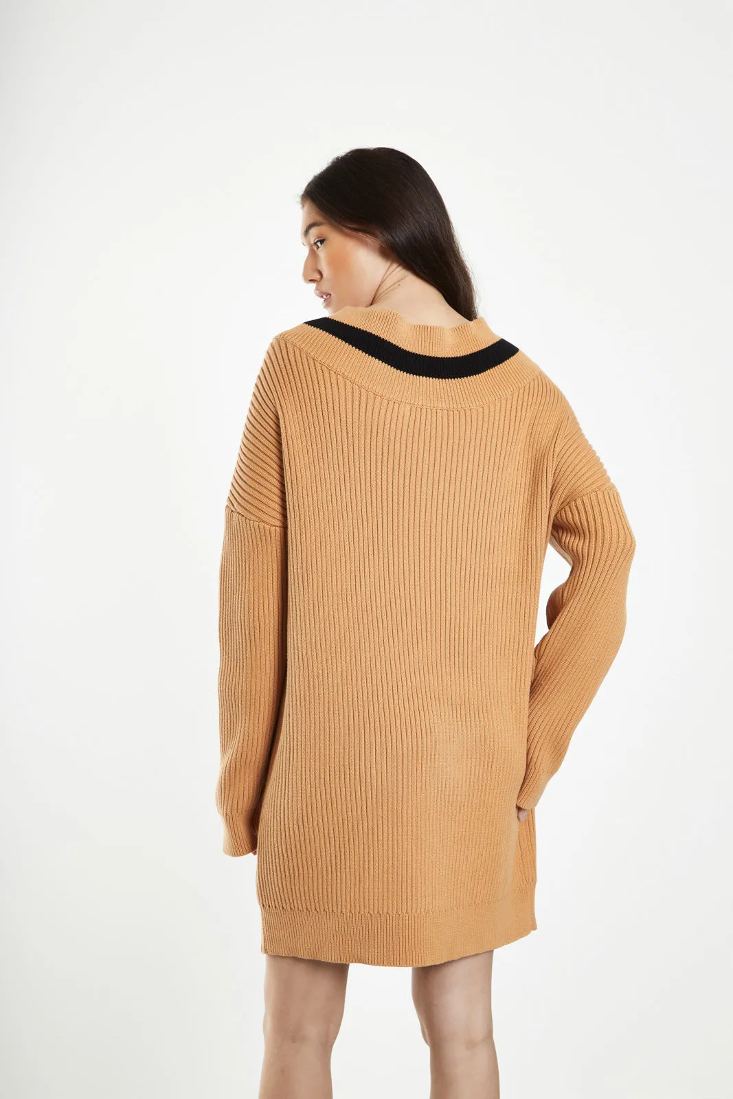 Caramel Sweater Dress