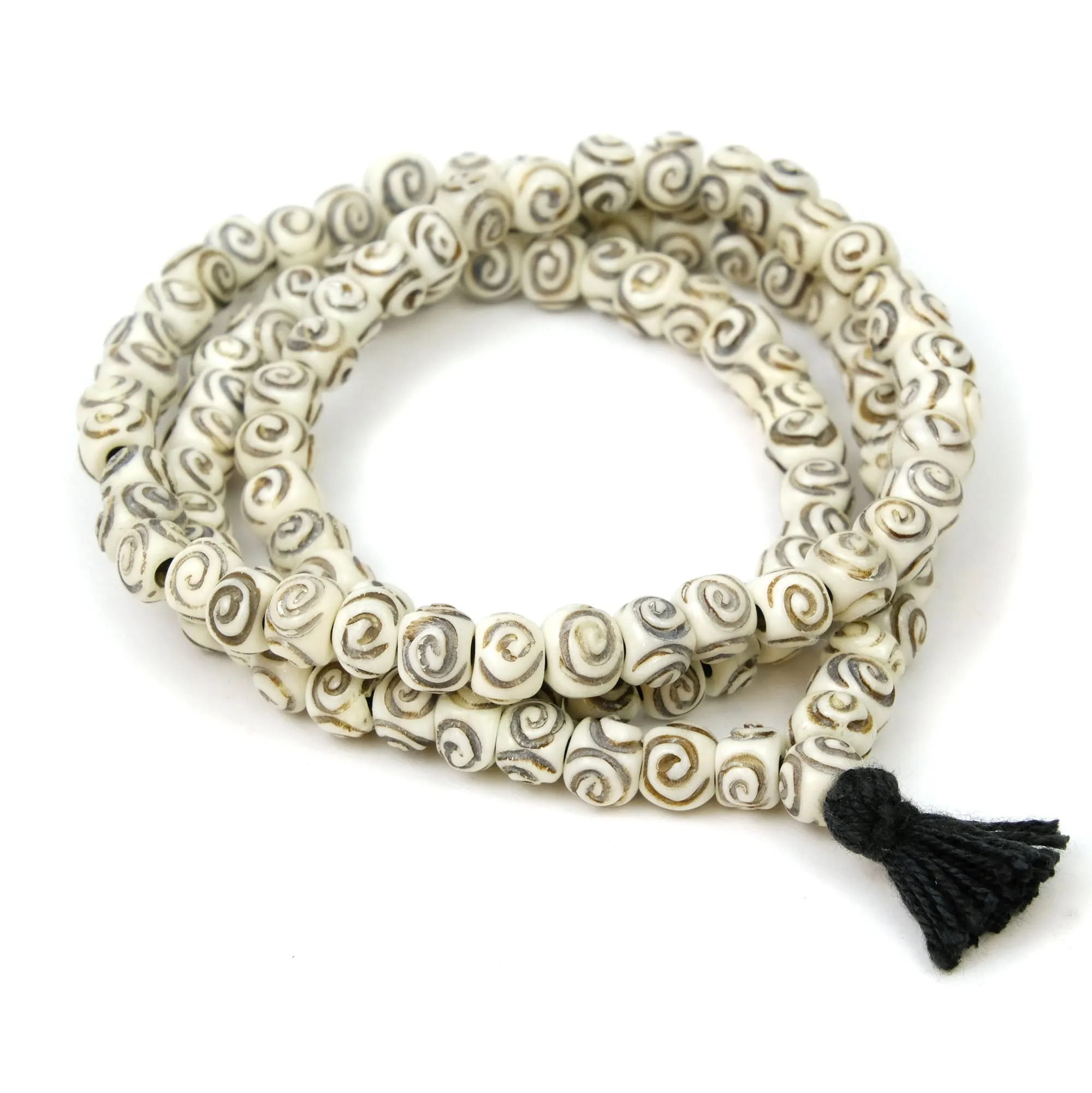 Carved Bone Mala