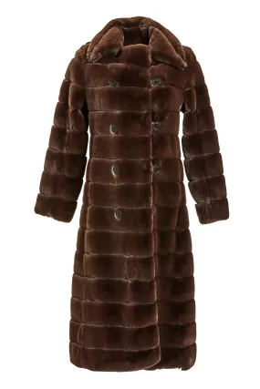 Catherine Rayé Coat in Chocolat