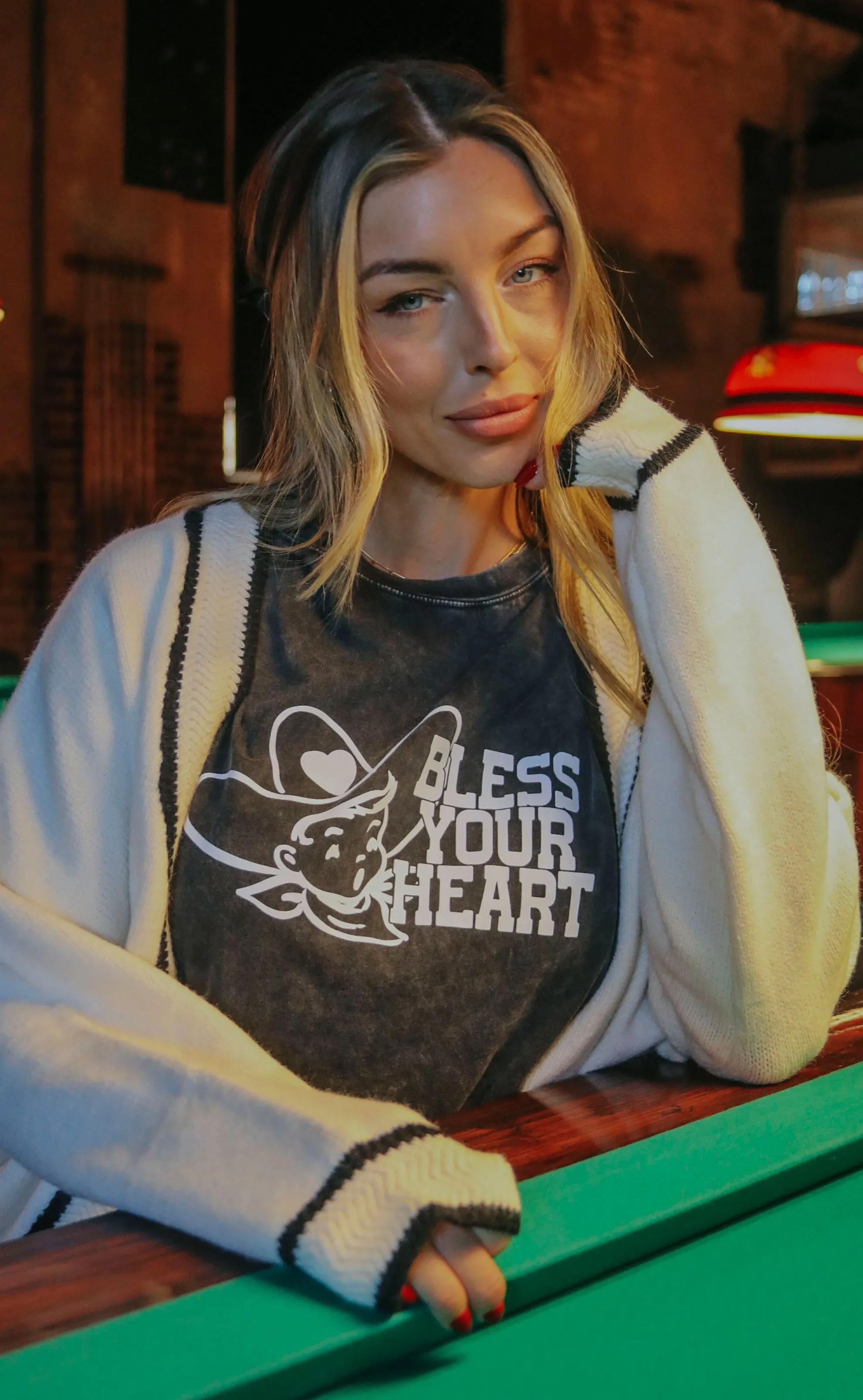 charlie southern: bless your heart band tee