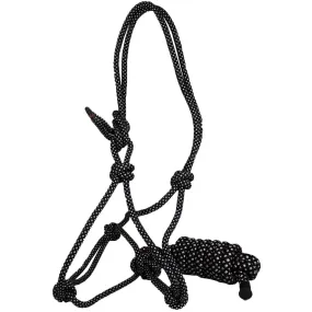 Cowboy Collection Nylon Knotted Halter with Lead