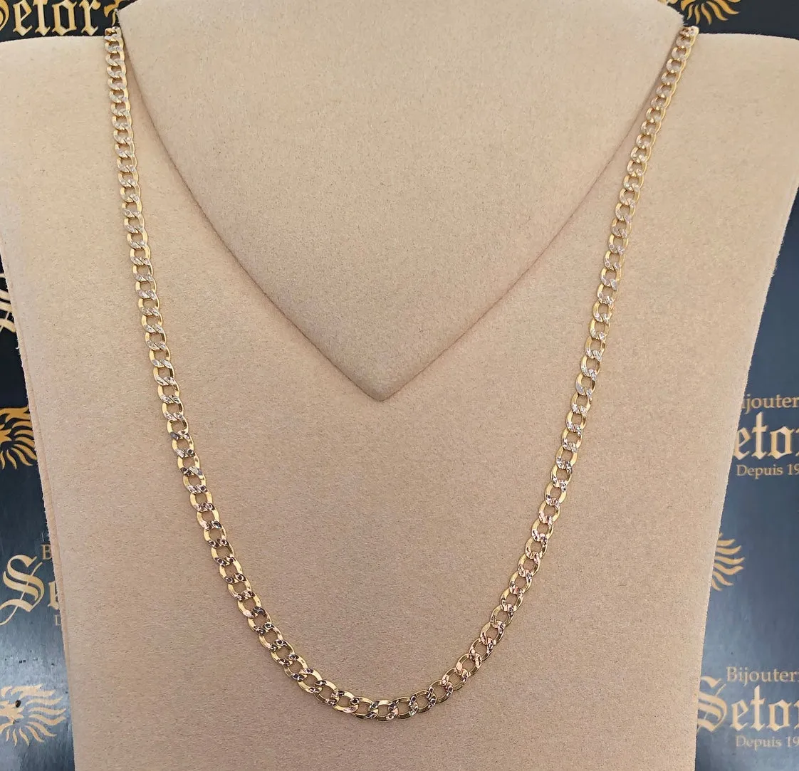 Diamond cut gourmet chain