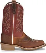 'Double H' Men's 11" Caleb Domestic Boot - Tan / Burgundy