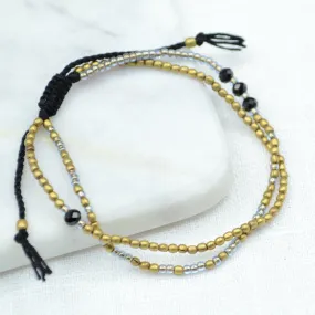 Eternity Black Onyx Beaded Bracelet