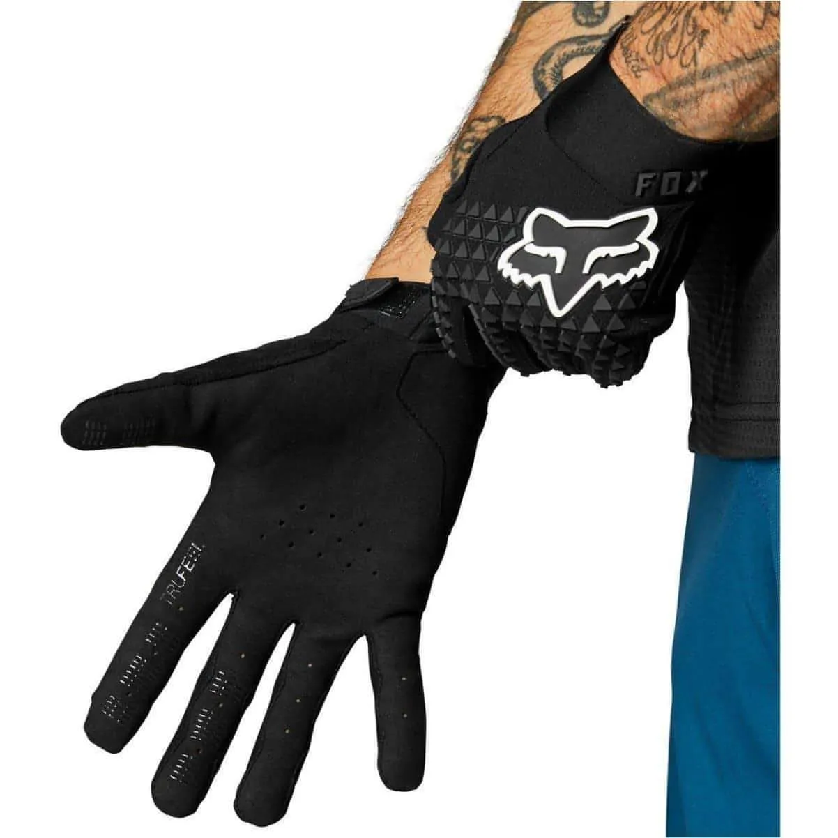 Fox Defend Full Finger Cycling Gloves - Black