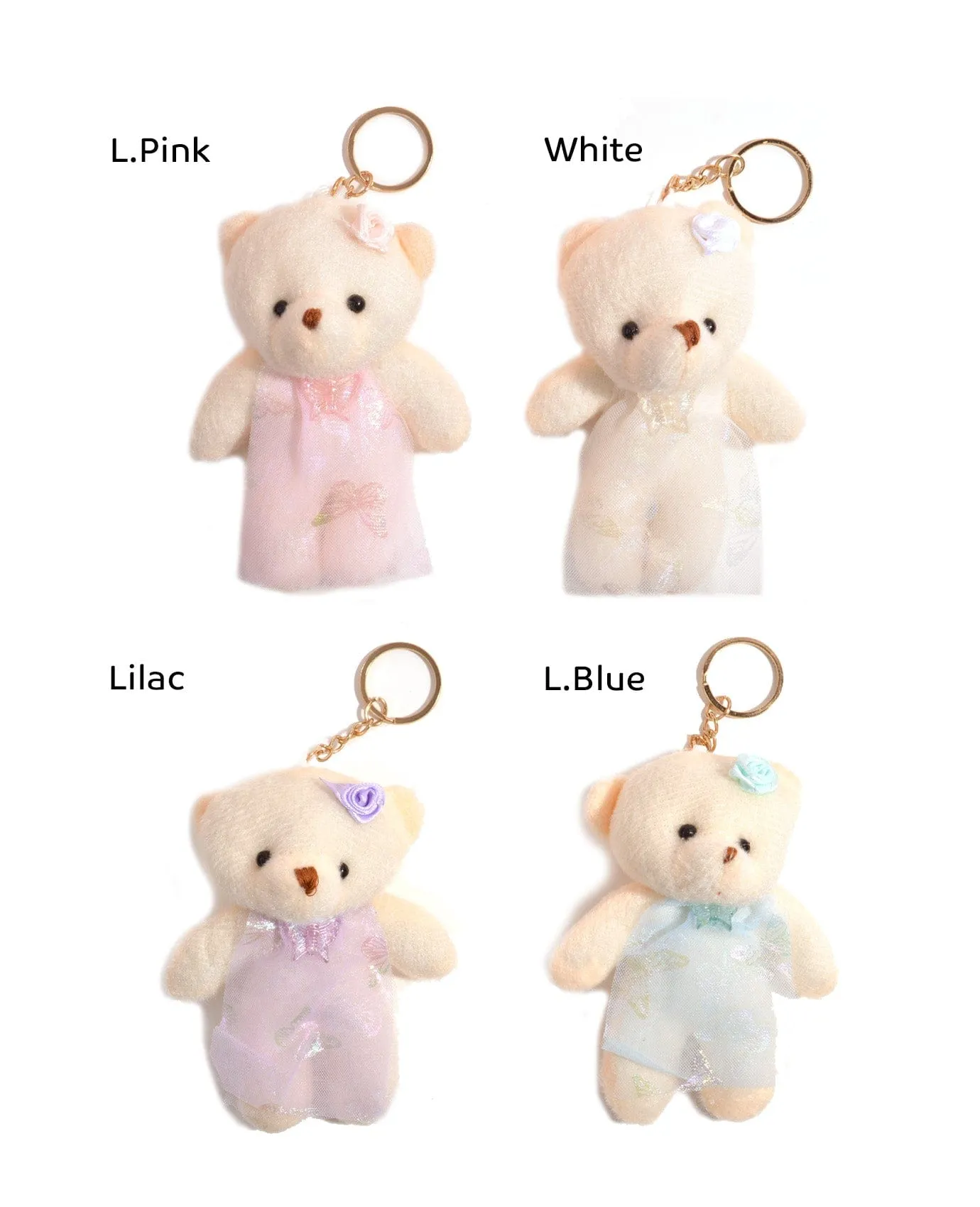 Girly Bear Key Chain