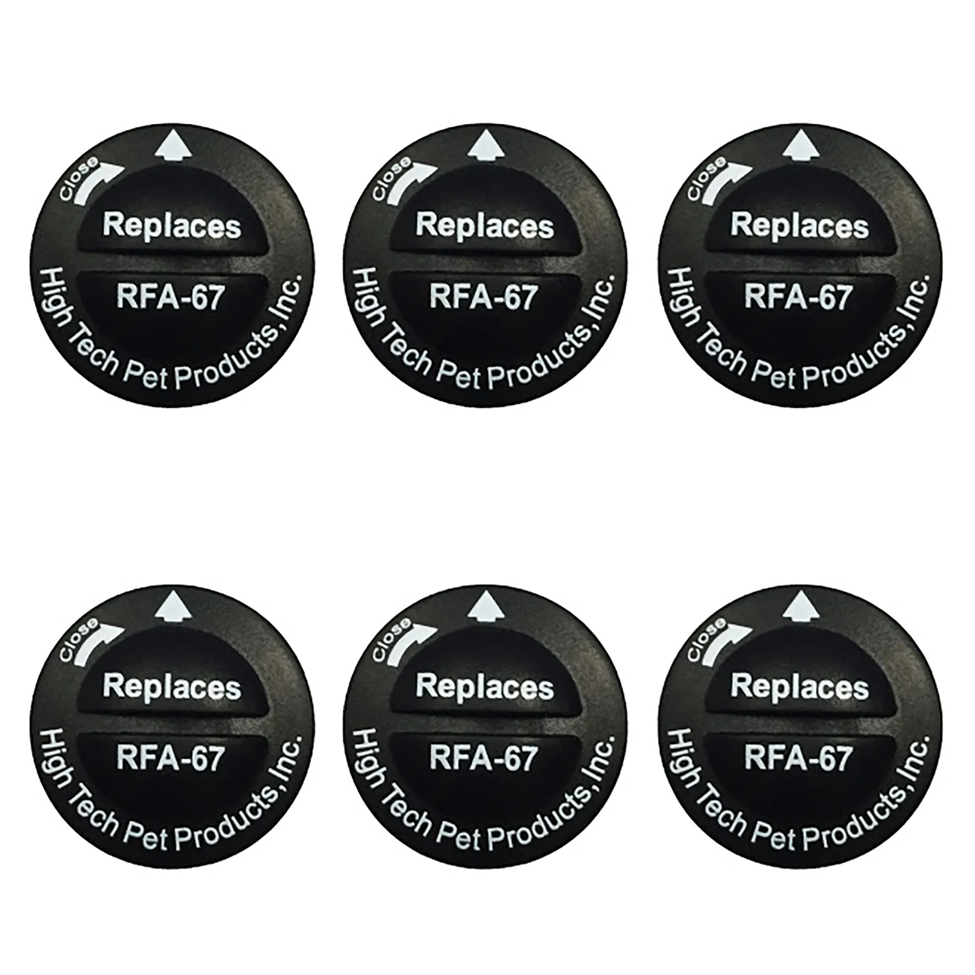 High Tech Replacement Battery for Petsafe Bark Collar Model RFA-67 6-Pack