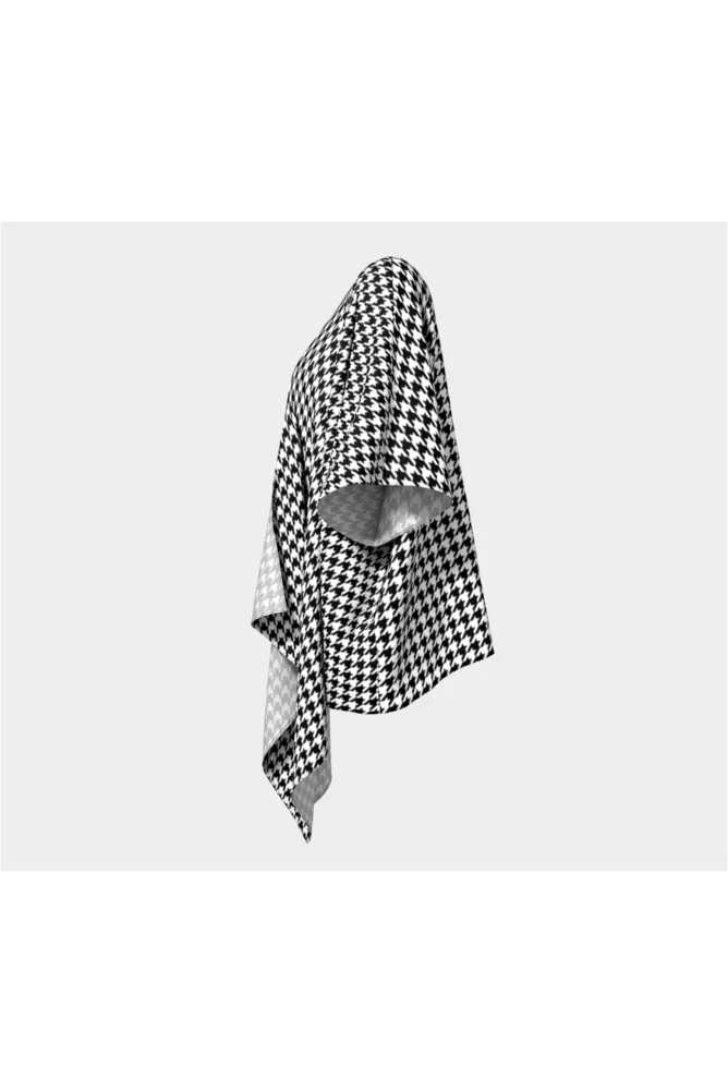 Houndstooth Draped Kimono