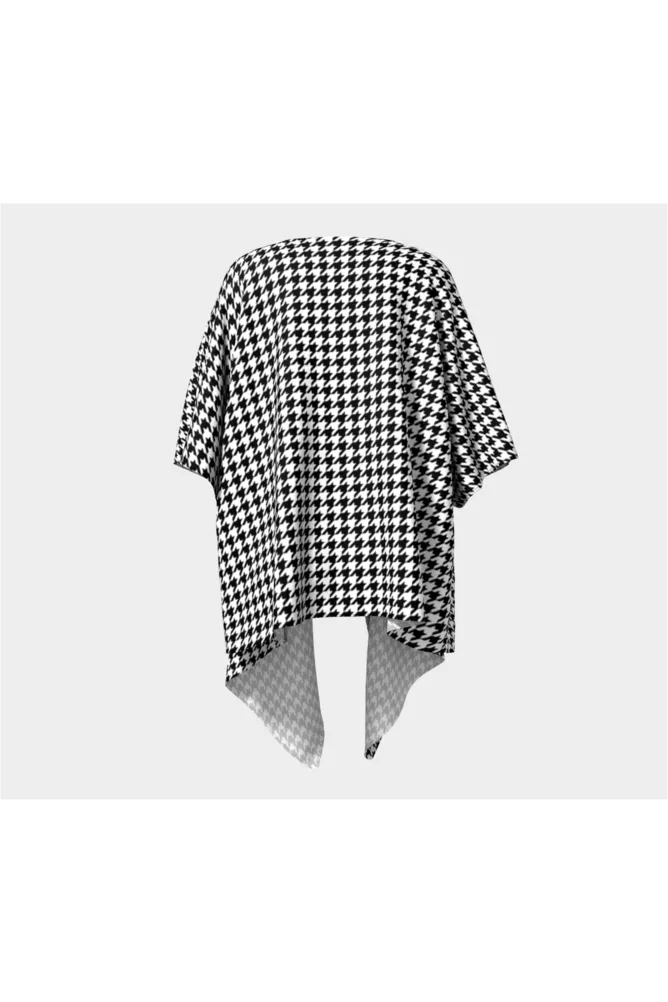 Houndstooth Draped Kimono