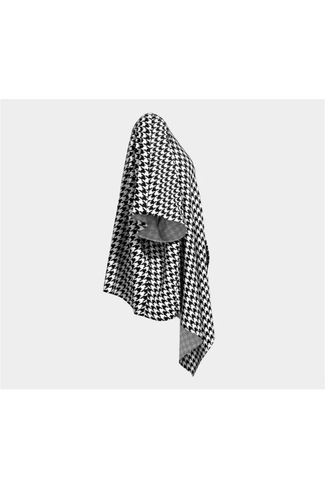 Houndstooth Draped Kimono