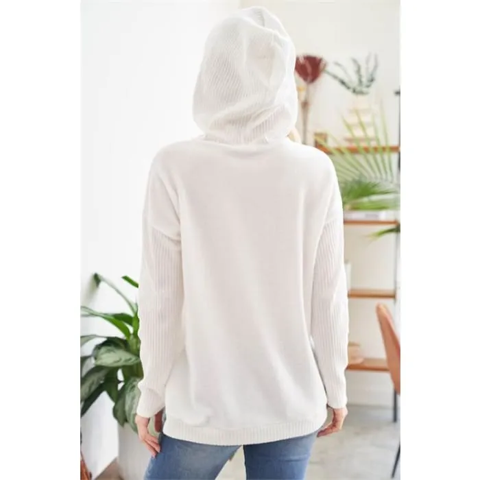 Ivory Fleece Hoodie