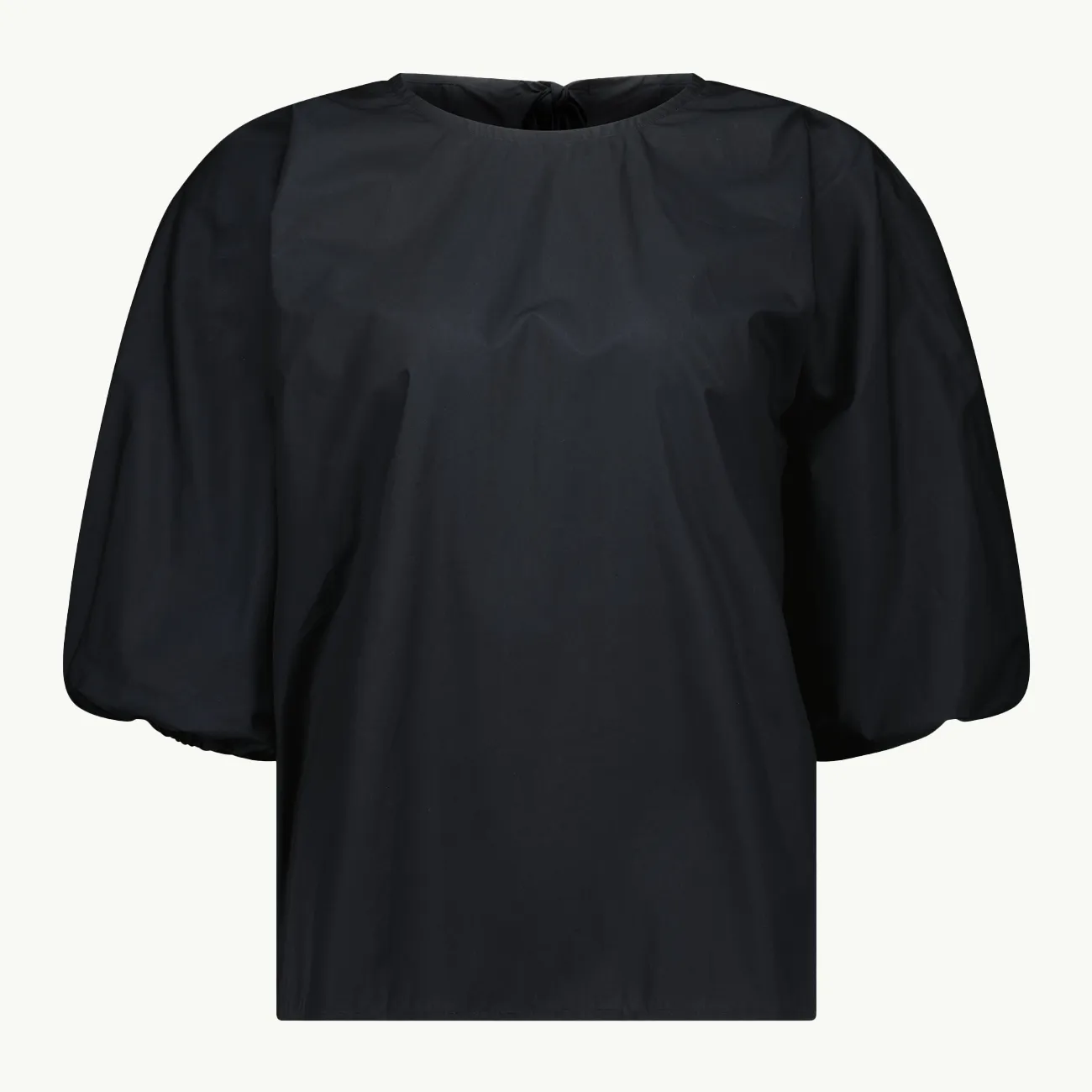 Jarvis Top - Black Poplin