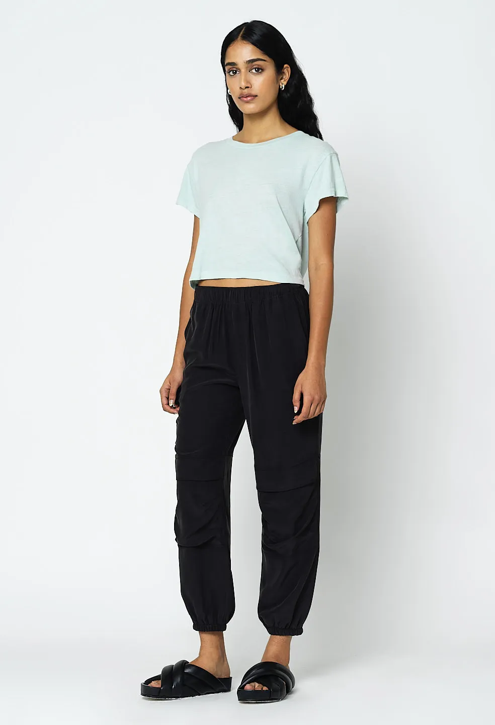 Jersey Cropped Tee / Sail