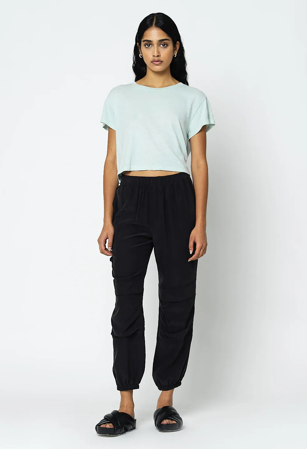 Jersey Cropped Tee / Sail