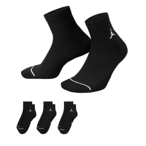 Jordan Everyday ankle socks DX9655-010 black Pack of 3 pairs