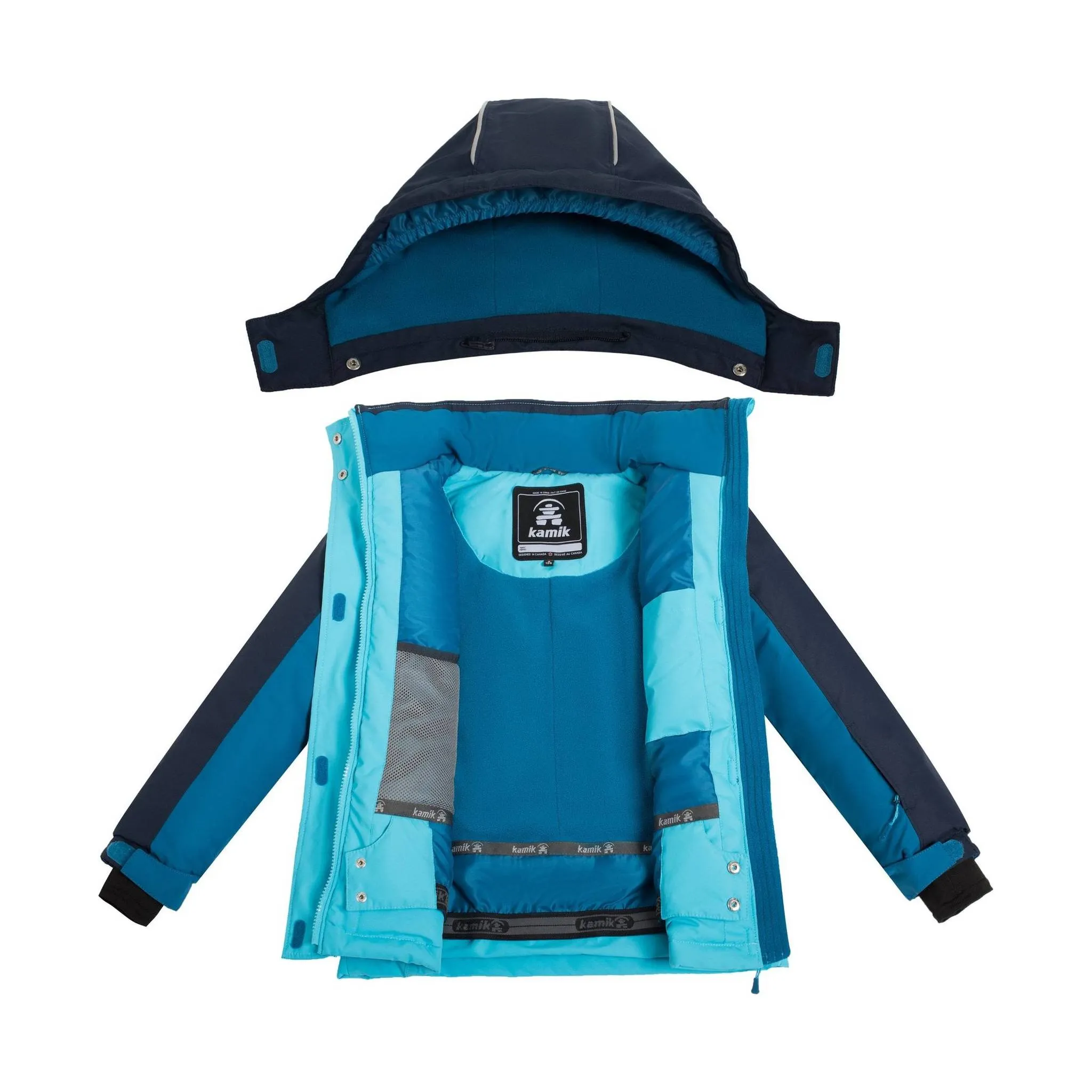 Kamik Kids' Evie Jacket - Cyan/Midnight