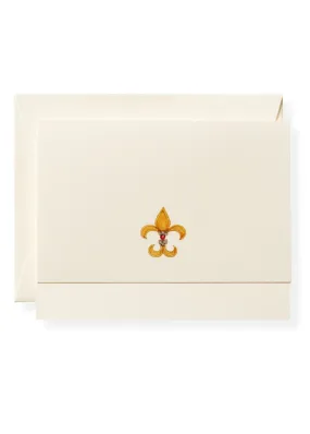 Karen Adams Fleur de Lis Card