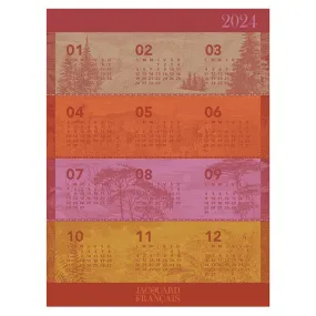 Le Jacquard Francais 'Calendrier 2024' Tea Towel