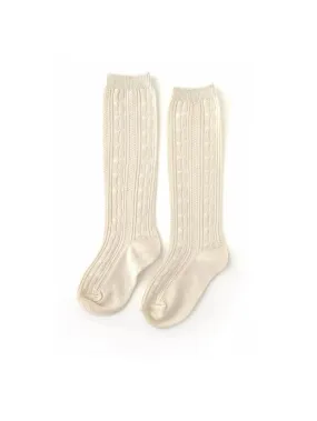 Little Stocking Co. - Vanilla Cream Cable Knee High