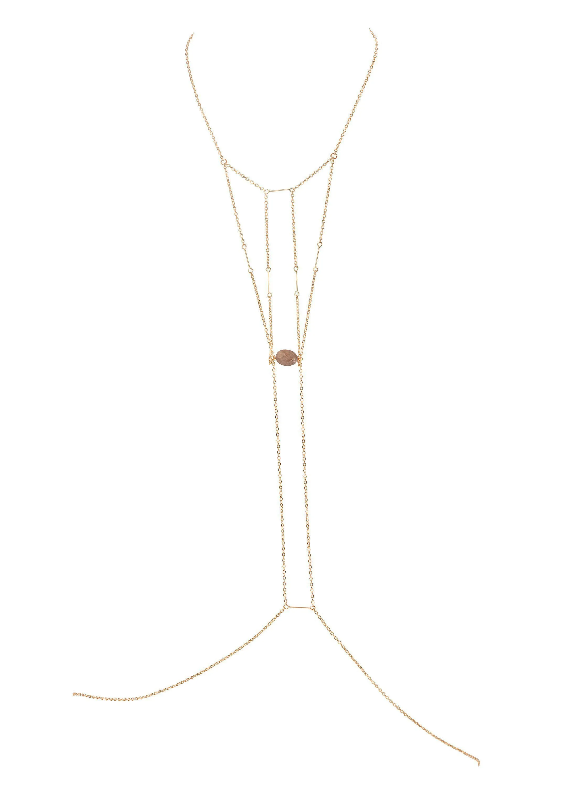 Manifestation Point Gemstone Body Chain