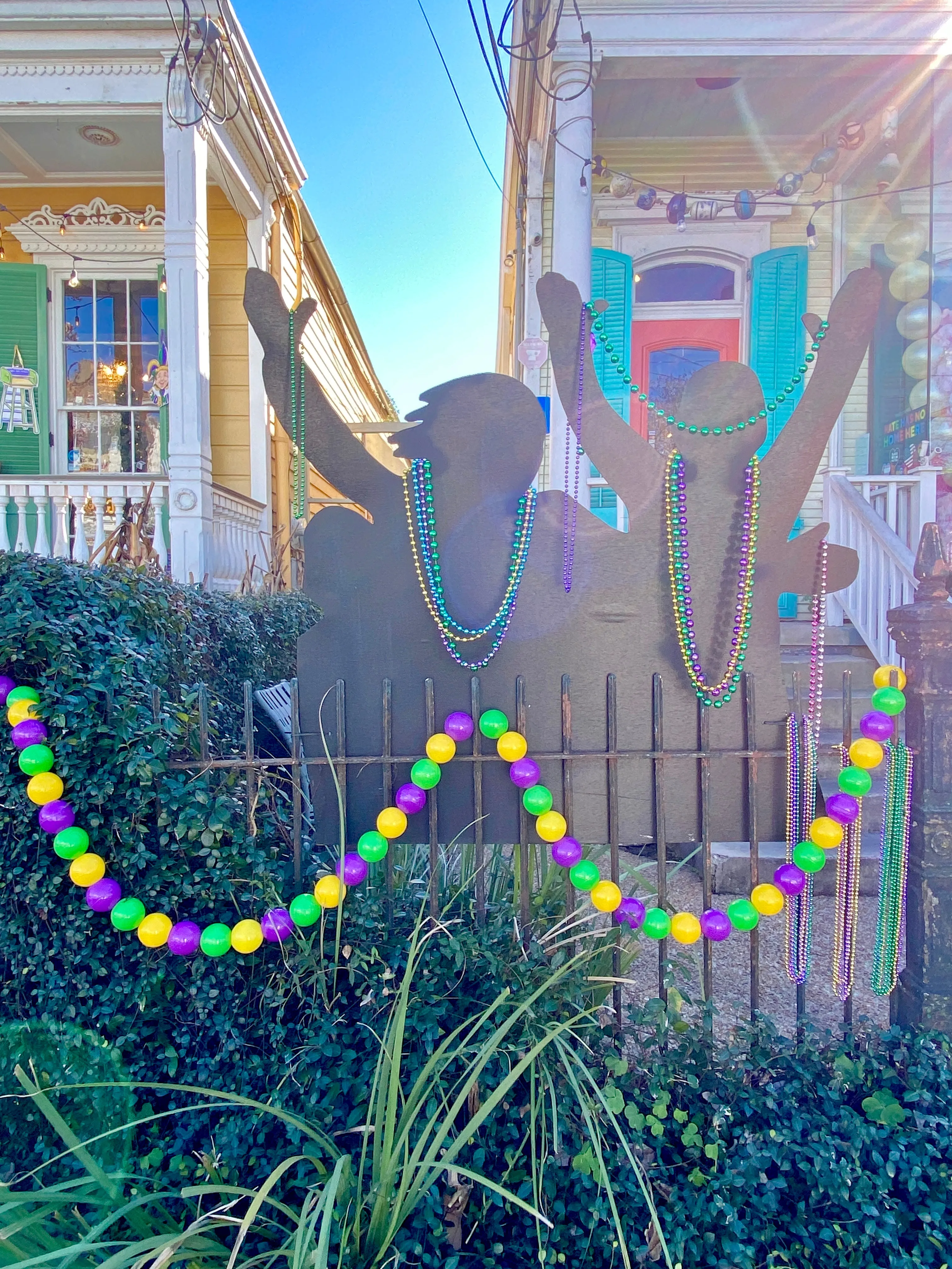 Mardi Gras Bead Garland: 10 ft. Mini beads