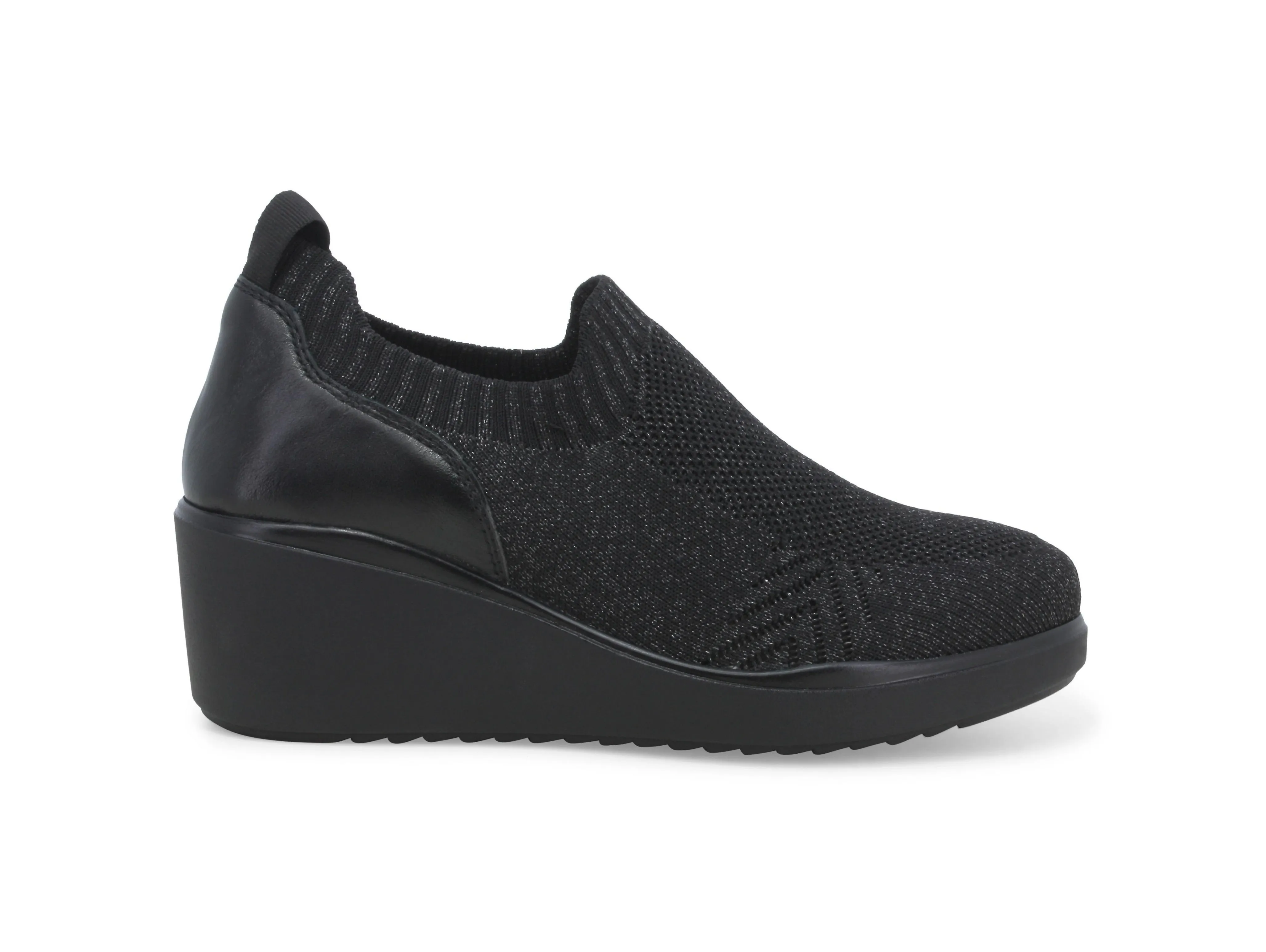 Melluso Slip-on Donna Estiva Zeppa Tessuto Elasticizzato