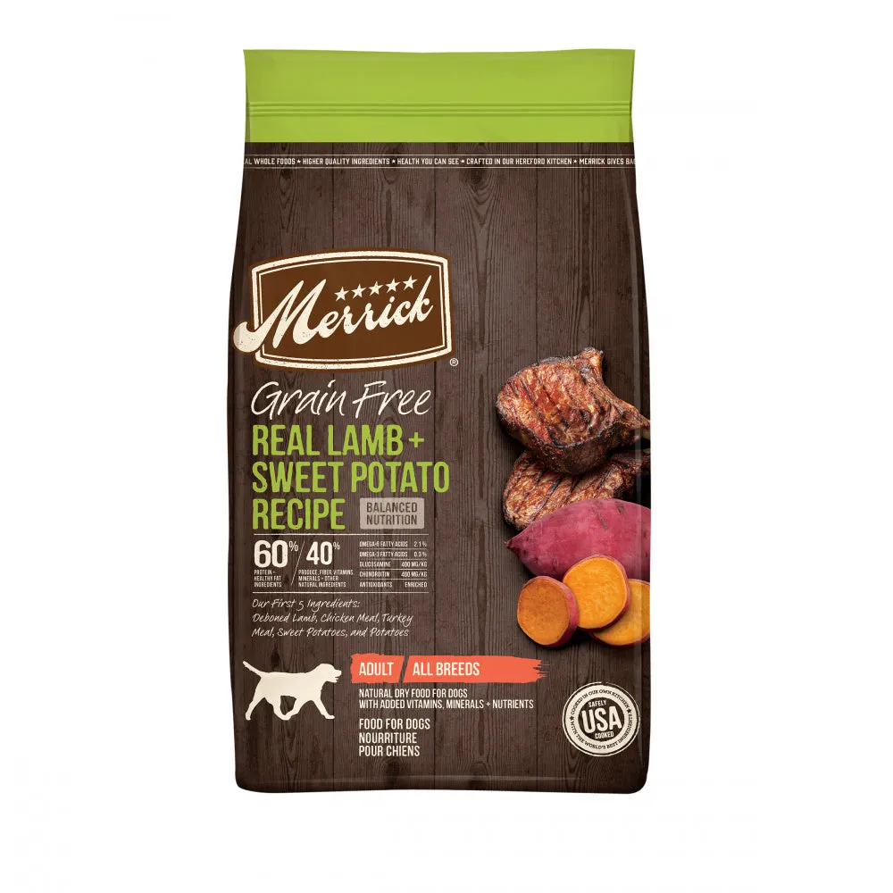 Merrick Grain Free Real Lamb & Sweet Potato Recipe Dry Dog Food