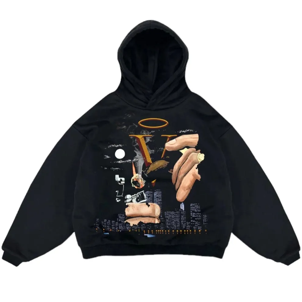 Mr.Wave Wave Of The City Hoodie (Black)